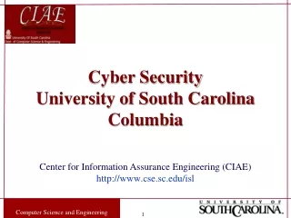 Cyber Security University of South Carolina Columbia