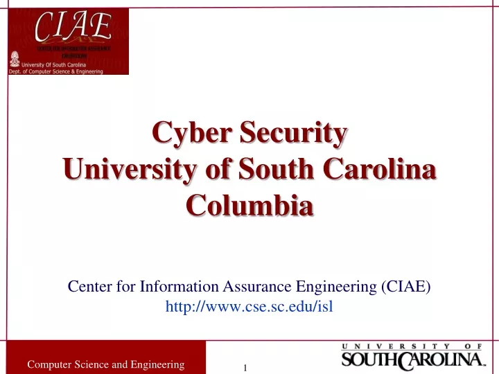 cyber security university of south carolina
