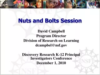 Nuts and Bolts Session