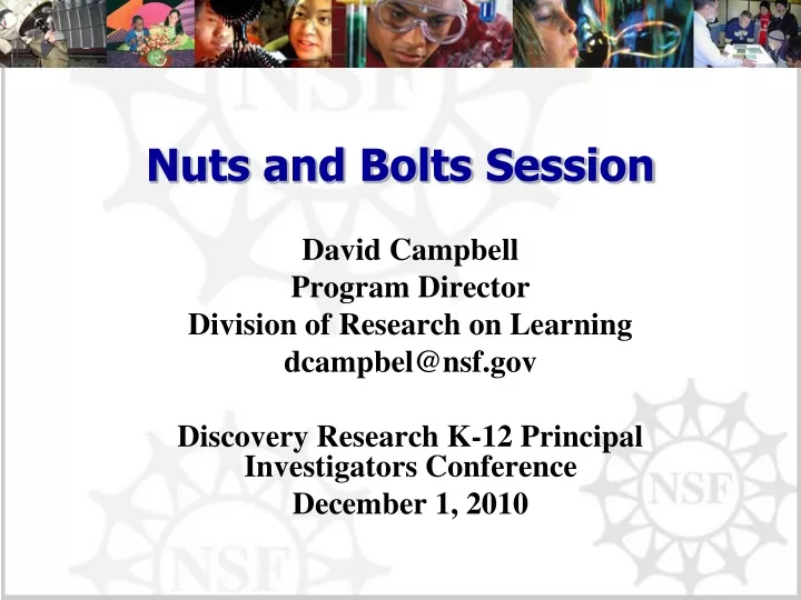 nuts and bolts session