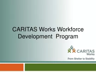 CARITAS Works Workforce Development  Program