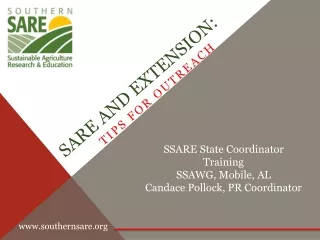 SARE and Extension: