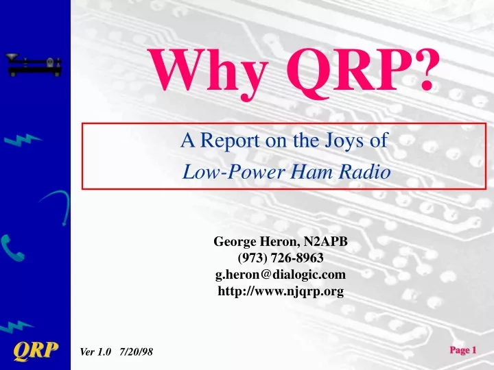 why qrp