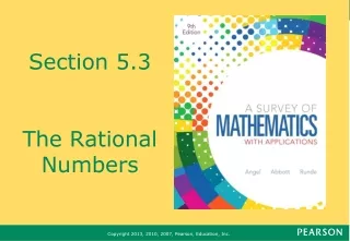 Section 5.3 The Rational Numbers