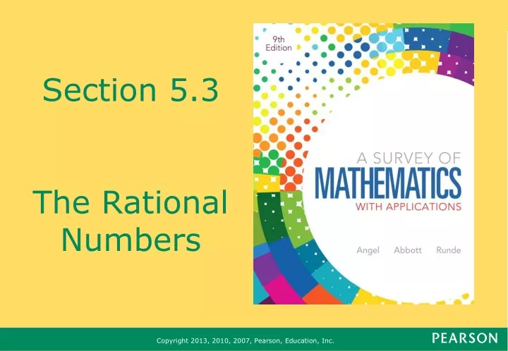 section 5 3 the rational numbers