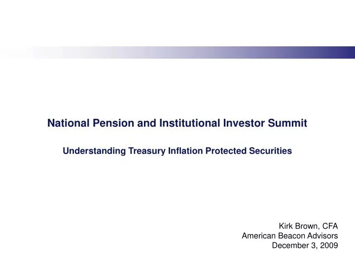 national pension and institutional investor