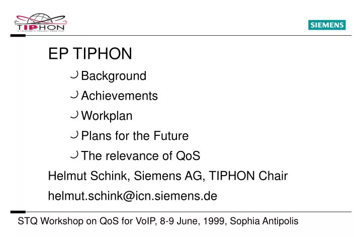ep tiphon background achievements workplan plans