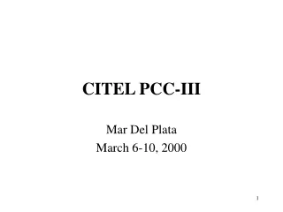 CITEL PCC-III