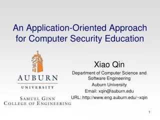 An Application-Oriented Approach for Computer Security Education