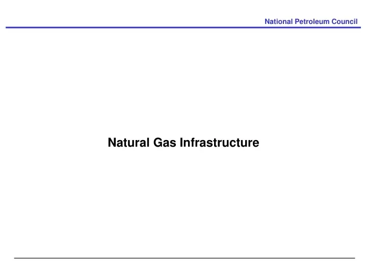 natural gas infrastructure