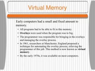 Virtual Memory