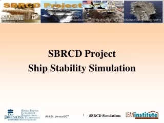 SBRCD Project Ship Stability Simulation