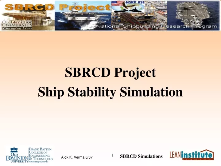 sbrcd project ship stability simulation