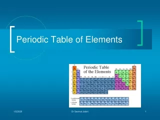 Periodic Table of Elements