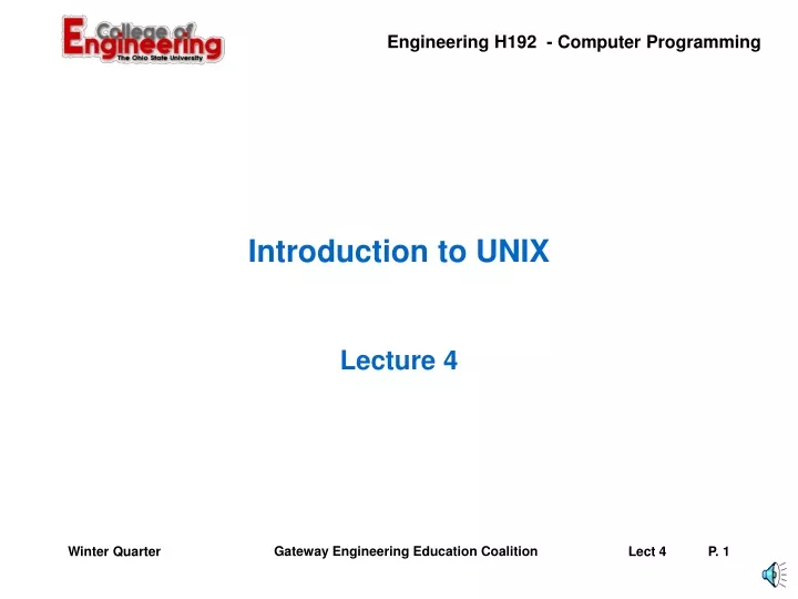 introduction to unix