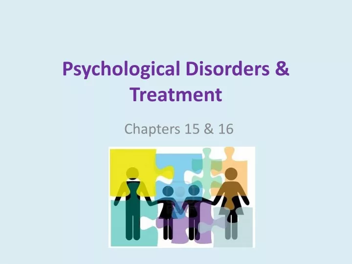 psychological disorders treatment