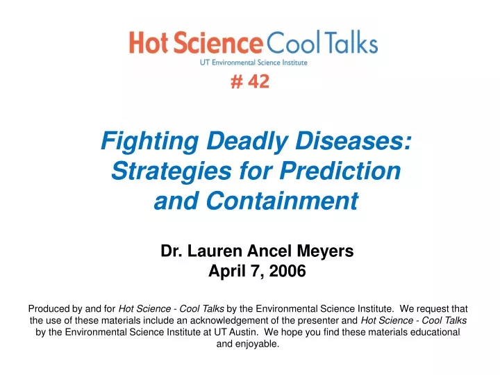fighting deadly diseases strategies for prediction and containment