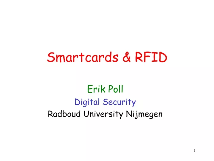 smartcards rfid