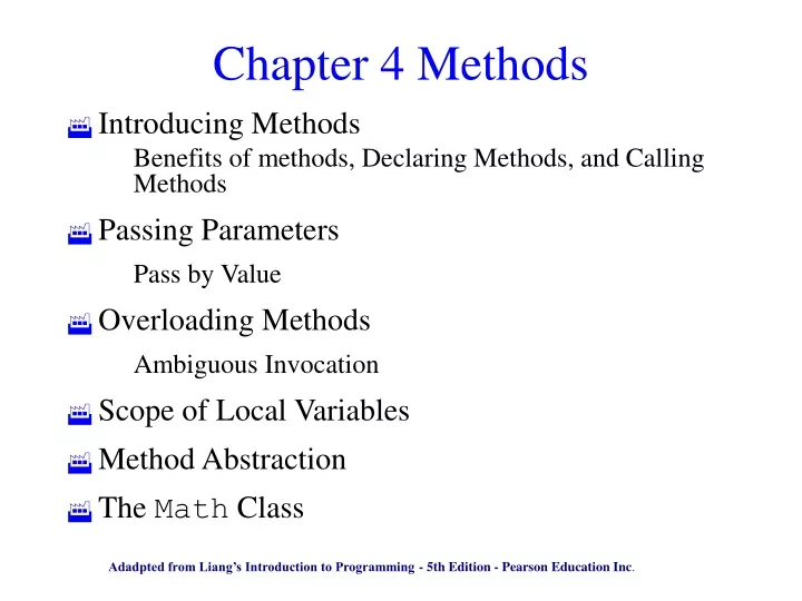 chapter 4 methods