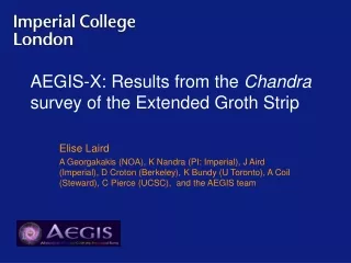 AEGIS-X: Results from the  Chandra  survey of the Extended Groth Strip