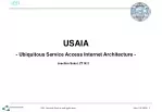 USAIA  - Ubiquitous Service Access Internet Architecture -