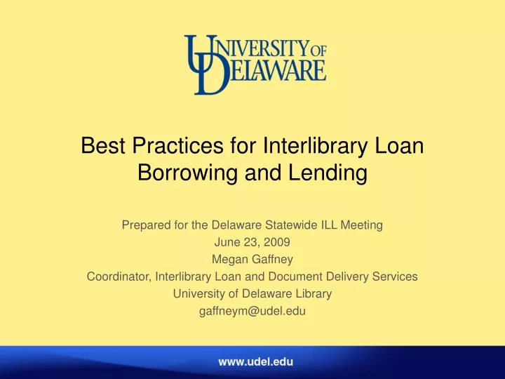 best practices for interlibrary loan borrowing and lending