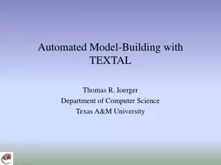 Automated Model-Building with TEXTAL