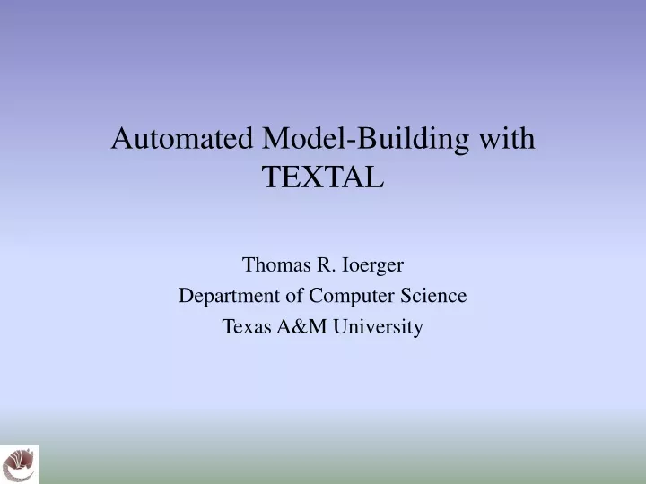 automated model building with textal