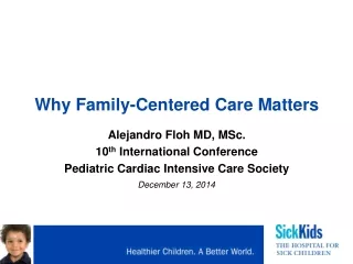 Why Family-Centered Care Matters