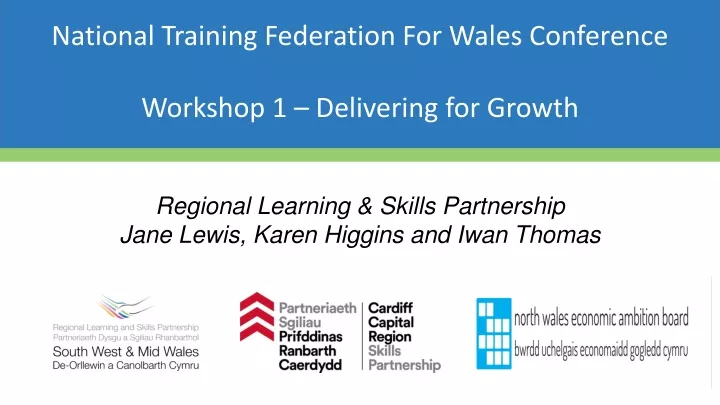 national training federation for wales conference