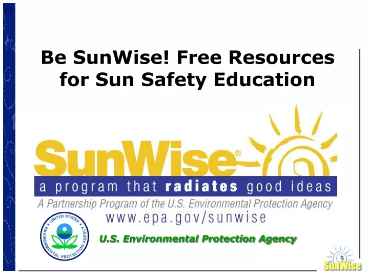 be sunwise free resources for sun safety education