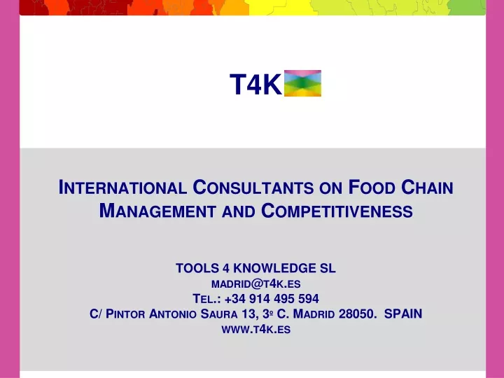 t4k international consultants on food chain