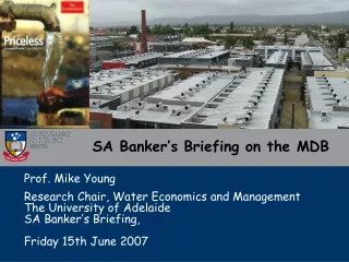 SA Banker’s Briefing on the MDB