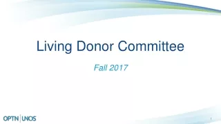 Living Donor Committee