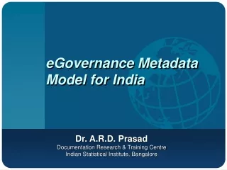 eGovernance Metadata Model for India