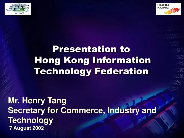 presentation to hong kong information technology federation