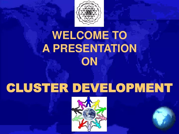 welcome to a presentation on cluster development