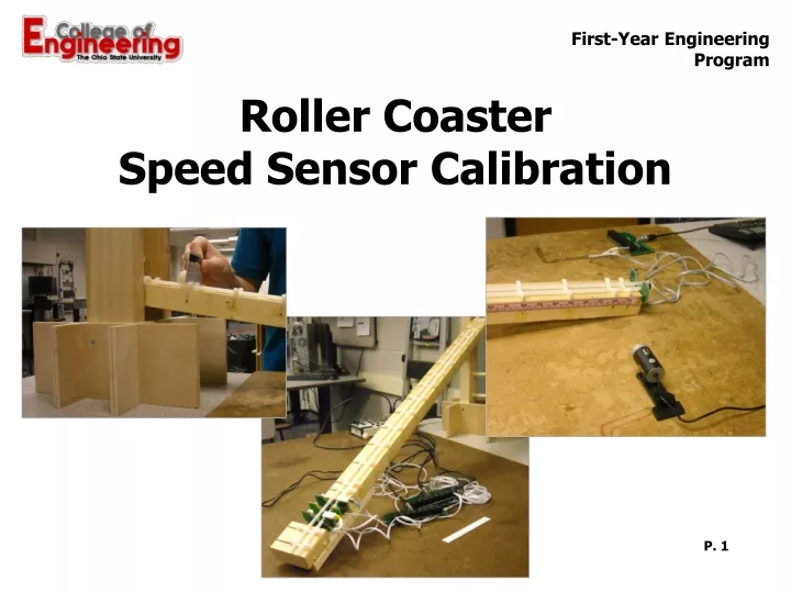roller coaster speed sensor calibration