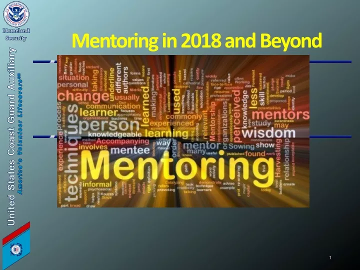 mentoring in 2018 and beyond