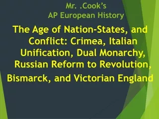 Mr. .Cook’s  AP European History