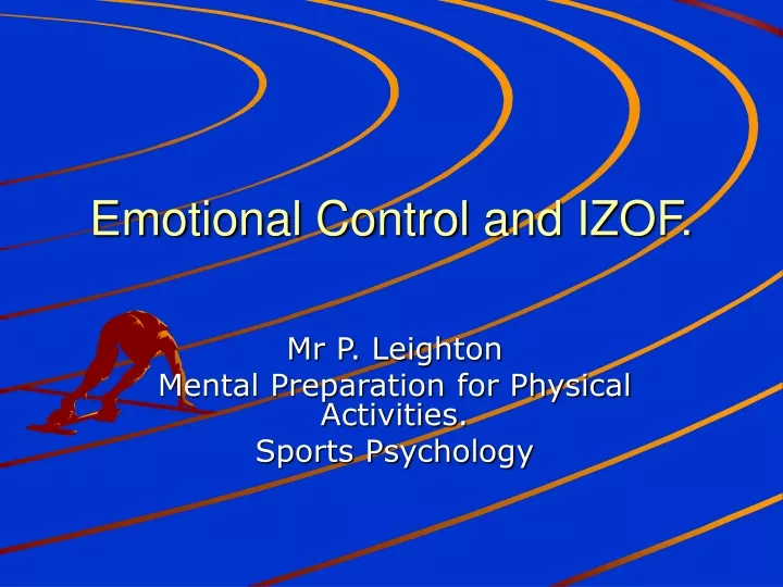 emotional control and izof