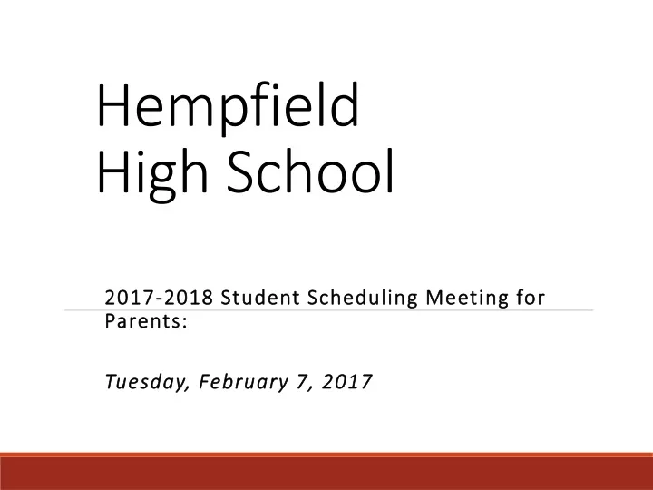 hempfield high school