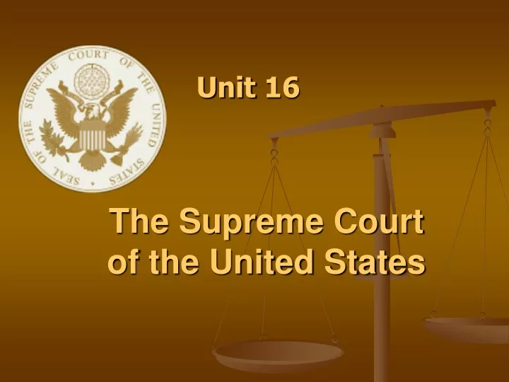 the supreme court of the united states