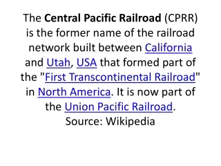 Chinese Immigrants and the Transcontinental Railroad