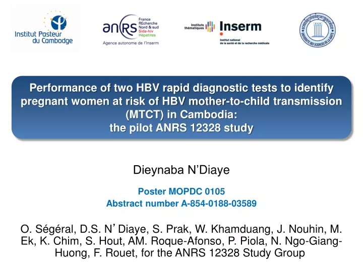 performance of two hbv rapid diagnostic tests