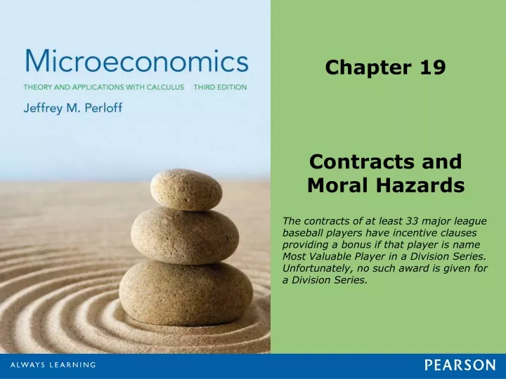 chapter 19 contracts and moral hazards