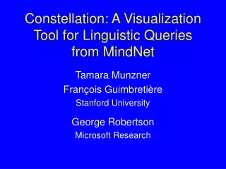 Constellation: A Visualization Tool for Linguistic Queries from MindNet