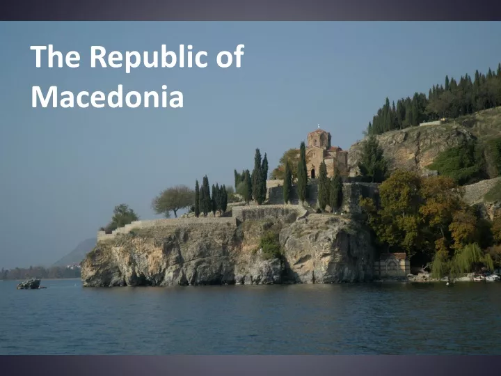 the republic of macedonia