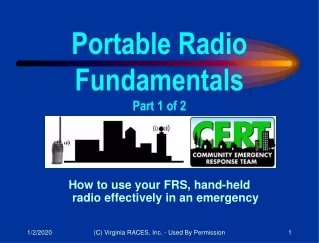How to use your FRS, hand-held        radio effectively in an emergency