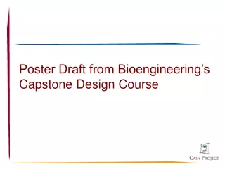 Poster Draft from Bioengineering’s Capstone Design Course